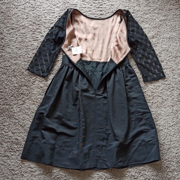 NWT Eliza J Black Polka Dot Long Sleeve Dress - Picture 9 of 9